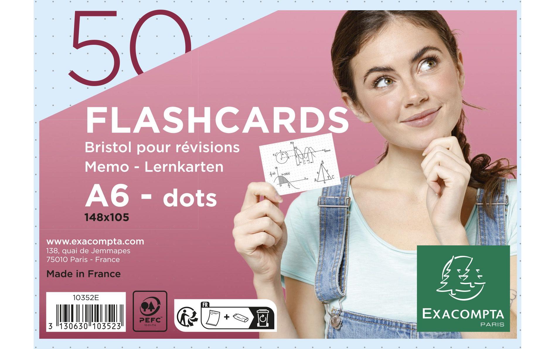 Exacompta Karteikarten Dot, Blau Exacompta Karteikarten Dot, Blau