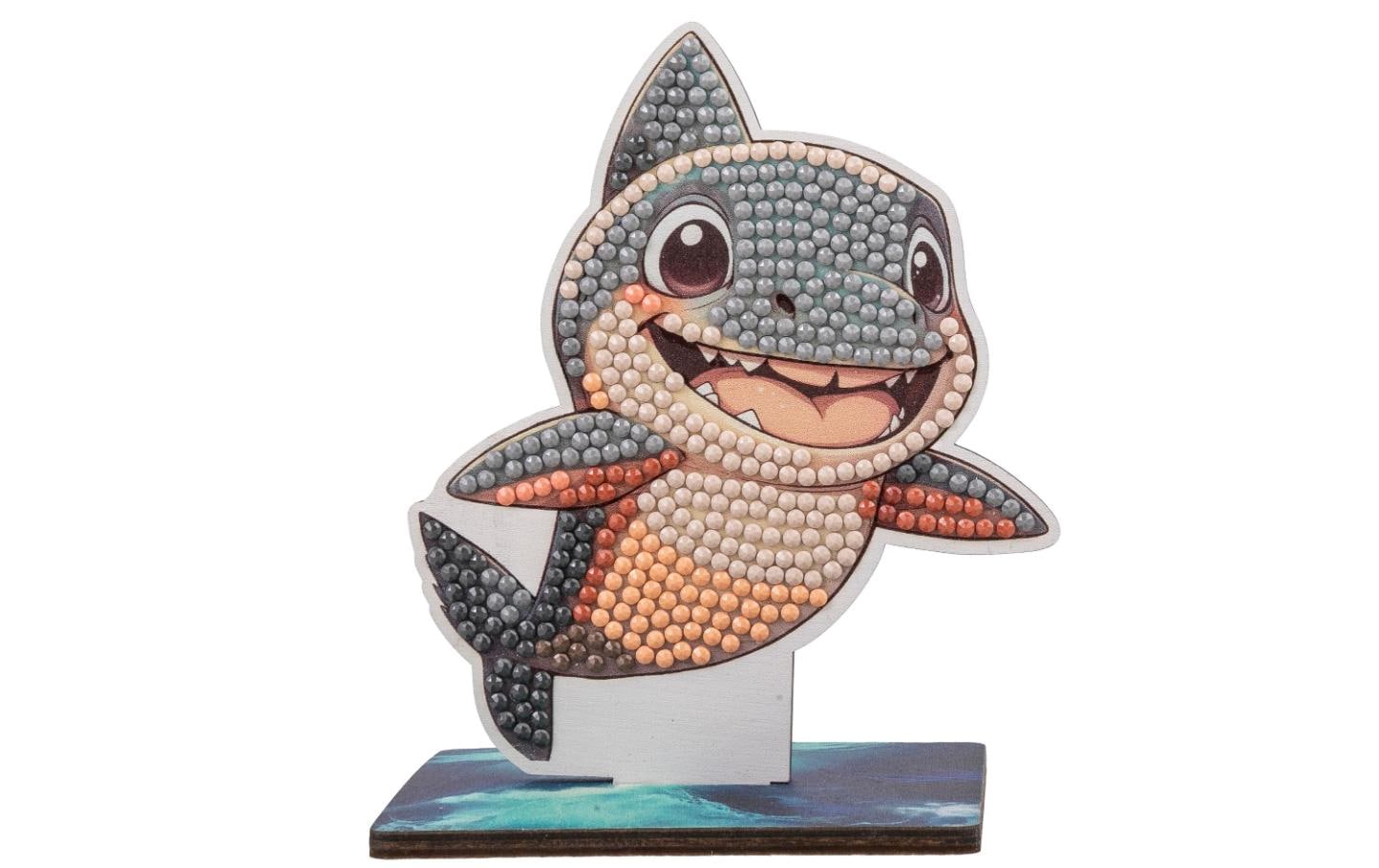 CRAFT Buddy Bastelset Shark Crystal Art Wildlife Buddies CRAFT Buddy Bastelset Shark Crystal Art Wildlife Buddies
