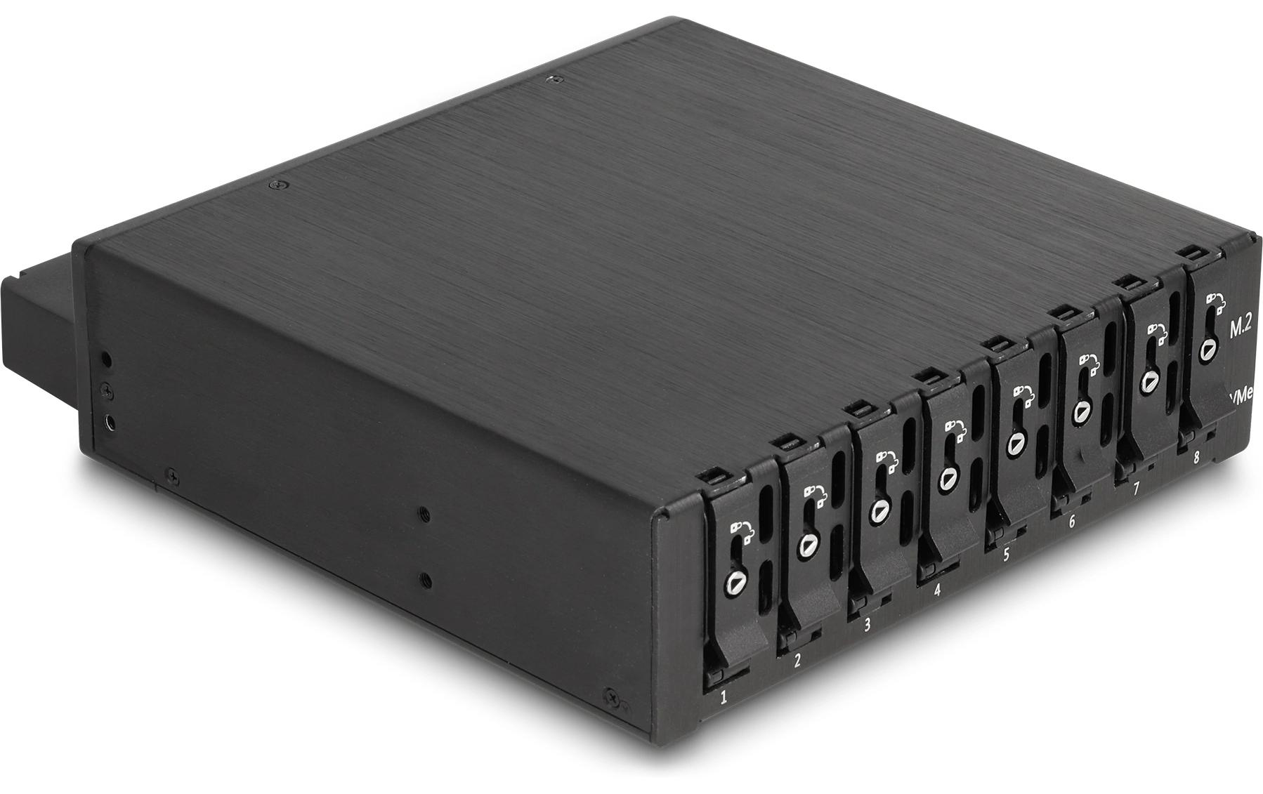 Delock 5.25 Wechselrahmen für 8 x M.2 NVMe SSD 5.25