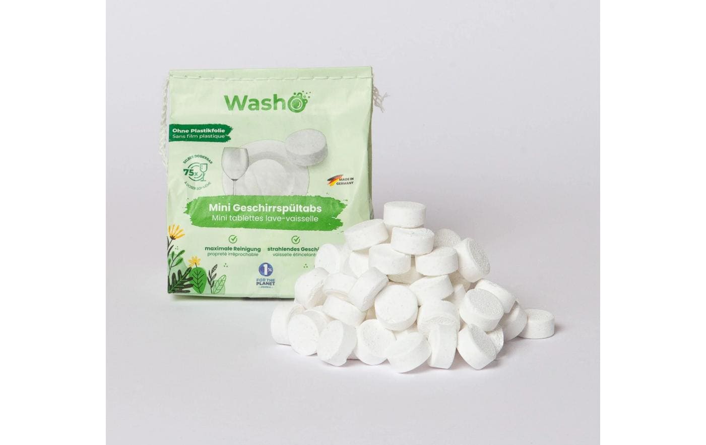 Washo Geschirrspül Tabs Mini 75 Stück