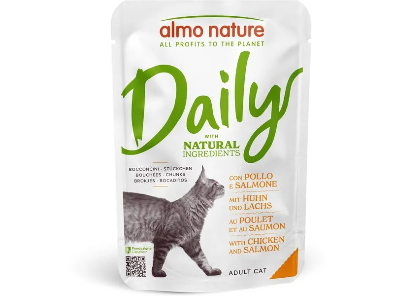 Almo Nature Nassfutter Daily Cat mit Huhn und Lachs 70 g Almo Nature Nassfutter Daily Cat mit Huhn und Lachs 70 g