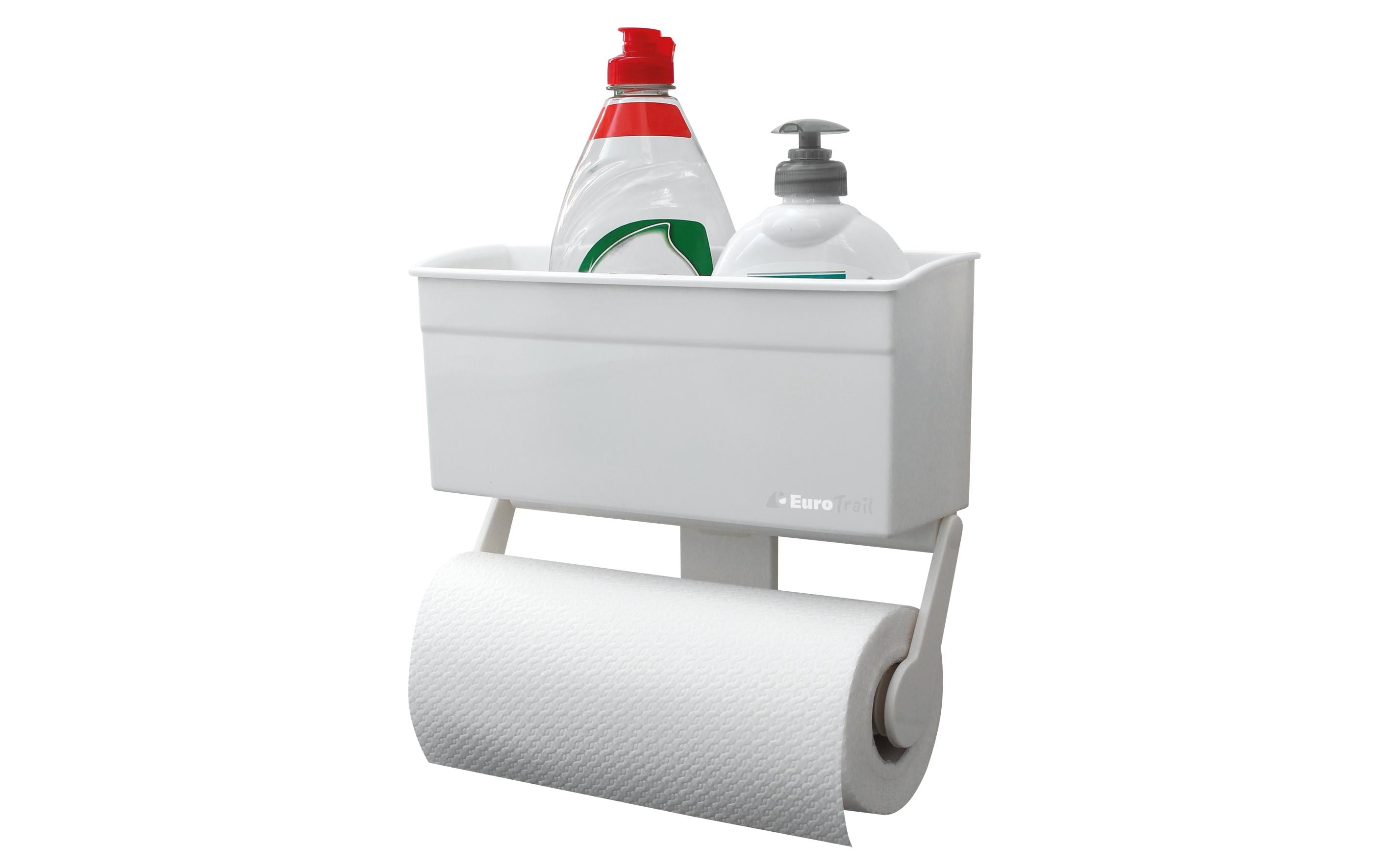 Eurotrail Papierrollen-Halter mit Saugnäpfen Weiss