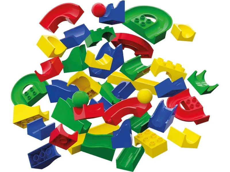 Hubelino Kugelbahn Bahnelemente Set 55 Teile Hubelino Kugelbahn Bahnelemente Set 55 Teile