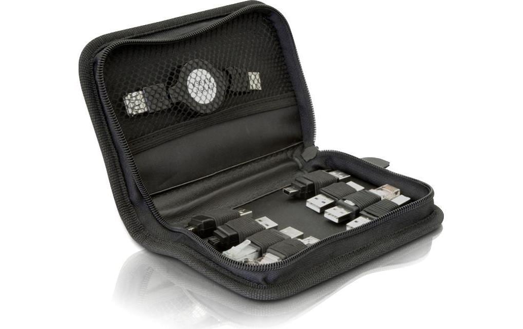 Delock USB 2.0 Adapter 10-teilig, inkl. Tasche