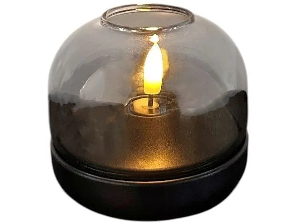Dameco LED Windlicht aus Glas braunmit 1 LED Dameco LED Windlicht aus Glas braunmit 1 LED