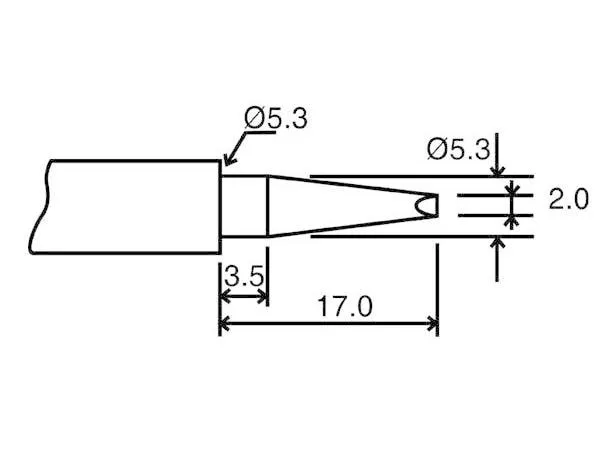 Velleman Lötspitze BITC10N4 Meisselform 2 mm Velleman Lötspitze BITC10N4 Meisselform 2 mm