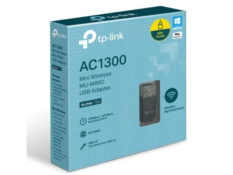 TP-Link WLAN-AC USB-Stick Archer T3U USB 3.0 TP-Link WLAN-AC USB-Stick Archer T3U USB 3.0