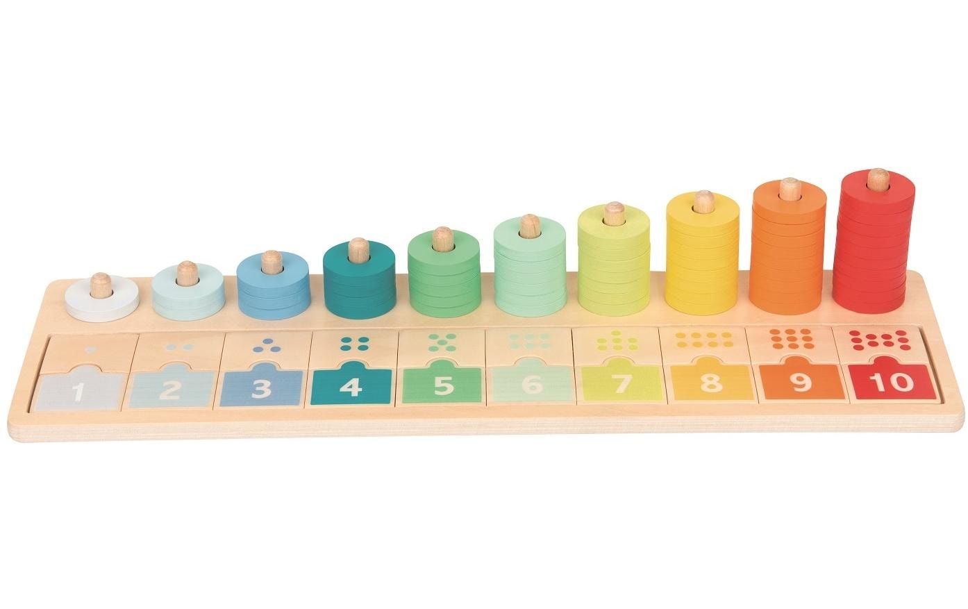 Spielba Holzspielwaren Beschäftigungsspielzeug Zähl – und Zuordnungsbrett