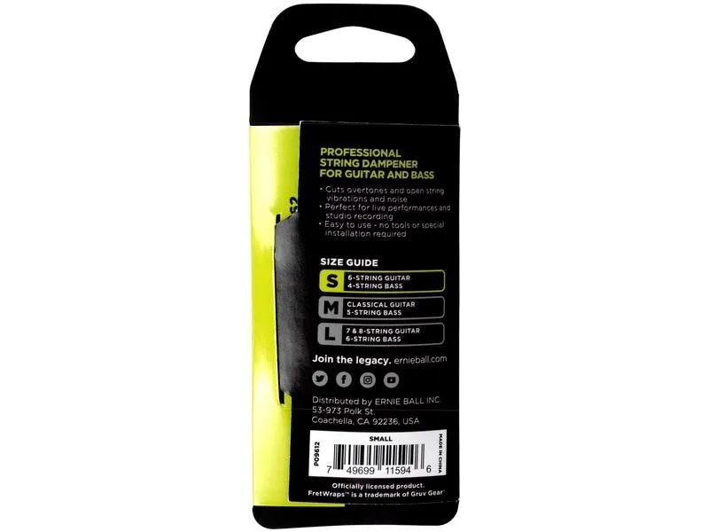 Ernie Ball Seitendämpfungszubehör FretWrap S Ernie Ball Seitendämpfungszubehör FretWrap S