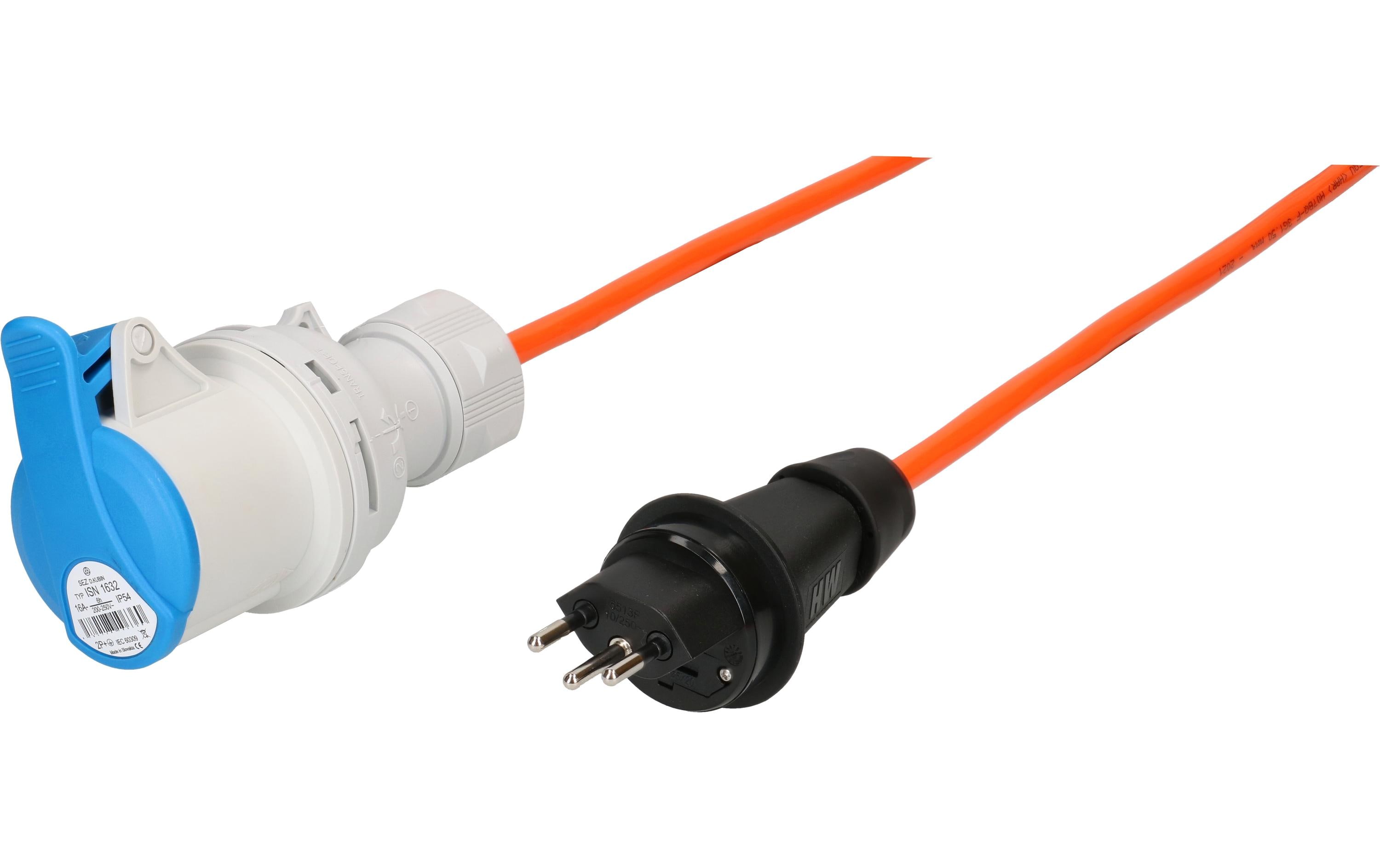 maxCAMP Adapterkabel 1.5 m, CEE16/3 - T13, Blau