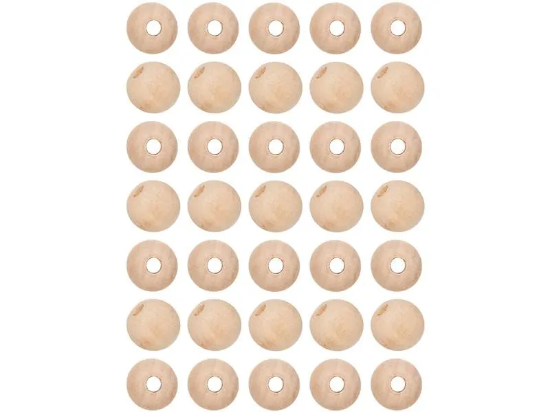 lalana Holzperlen Hölzerne Perlen 10 mm, 35 Stück lalana Holzperlen Hölzerne Perlen 10 mm, 35 Stück
