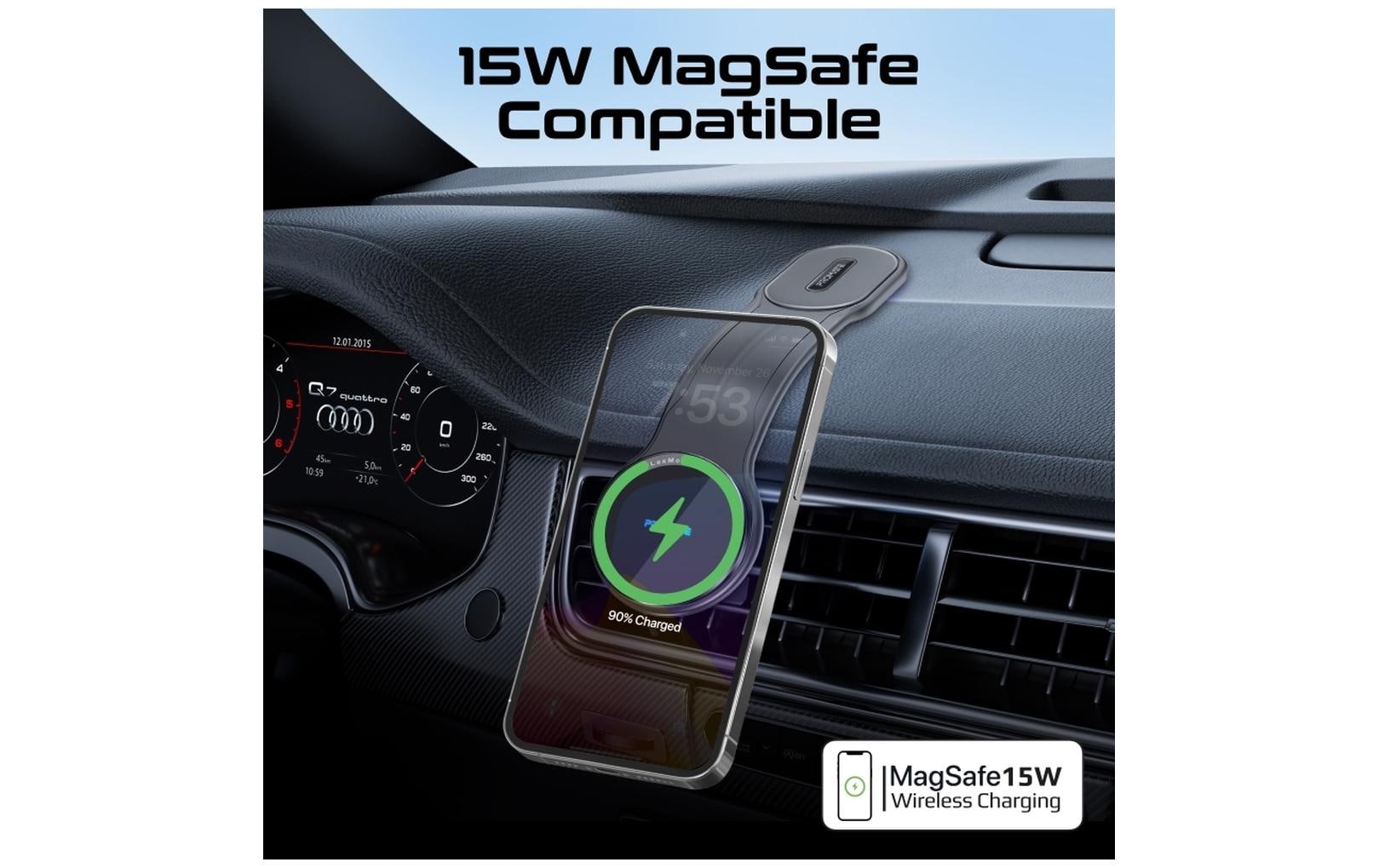 Promate Smartphone-Halterung LaxMount-15W