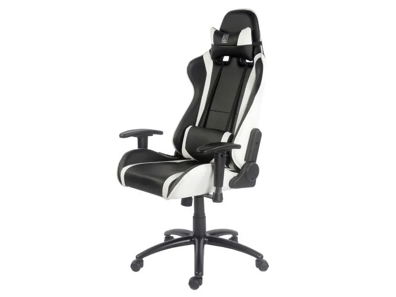 LC-Power Gaming-Stuhl LC-GC-2 Schwarz/Weiss LC-Power Gaming-Stuhl LC-GC-2 Schwarz/Weiss