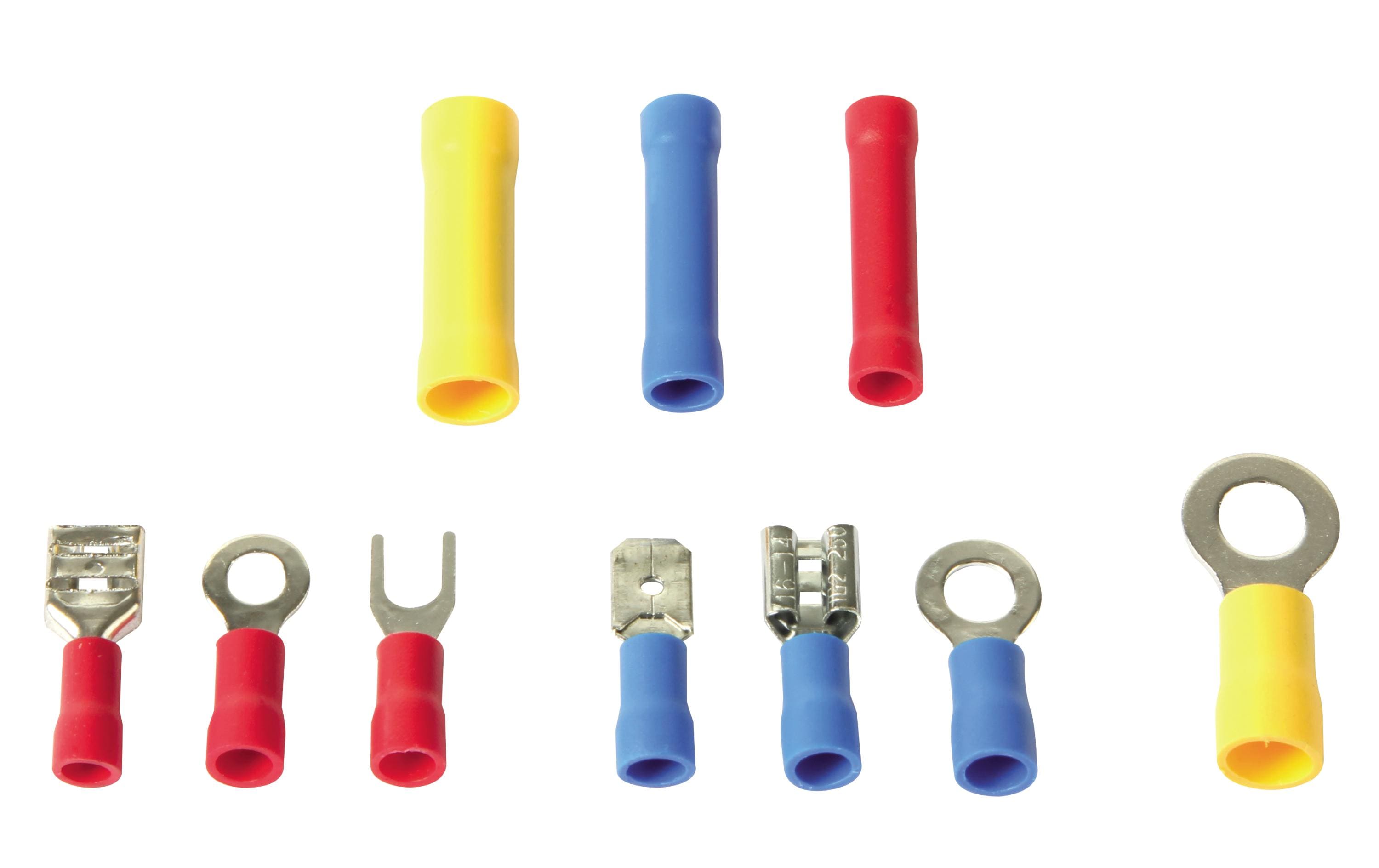 Perel Quetschverbinder-Sortiment HAS05 Rot/Blau/Gelb, 1 Stück