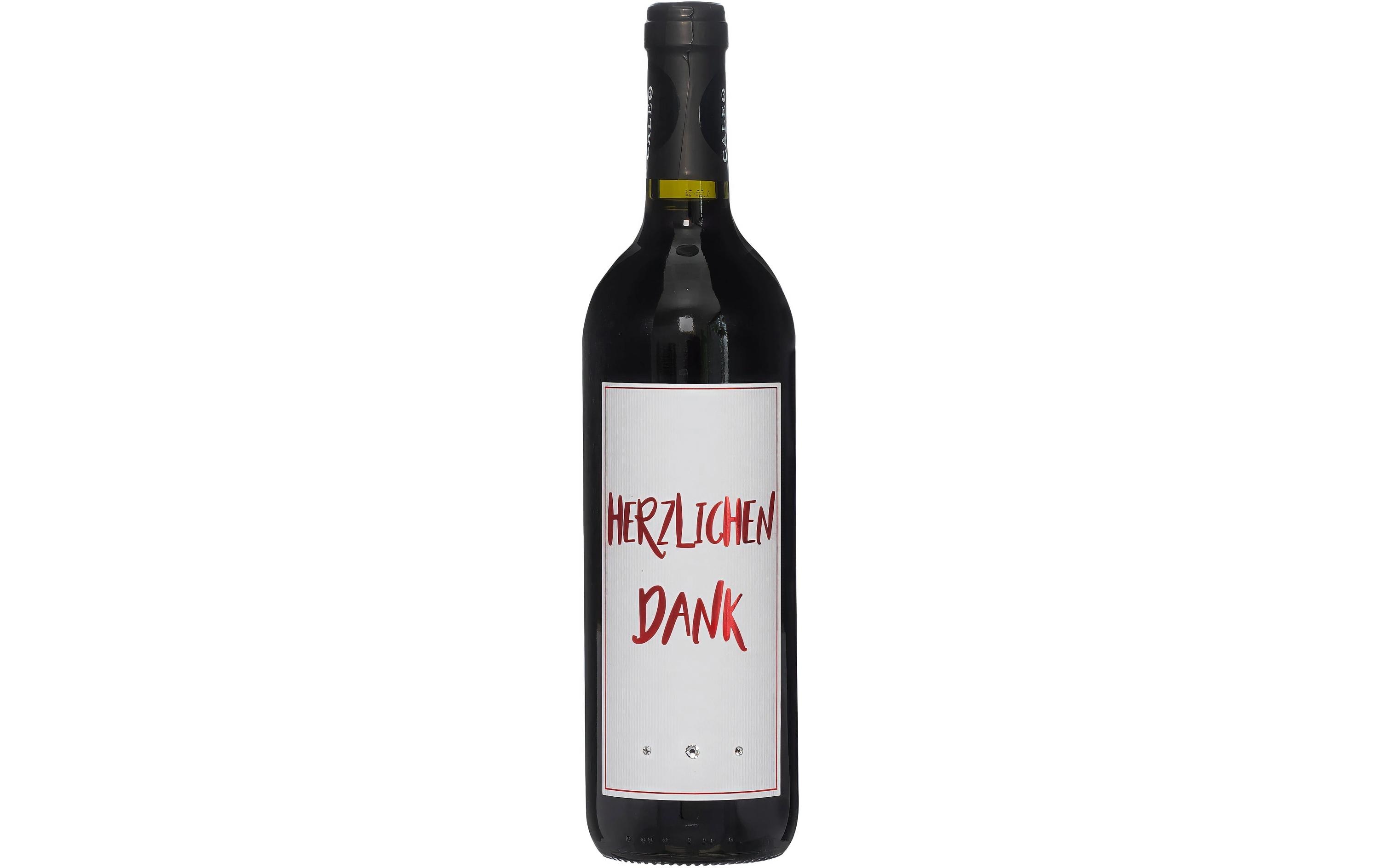 Dreams and Fantasy Geschenkidee Rotwein Herzlichen Dank Rot, 750 ml