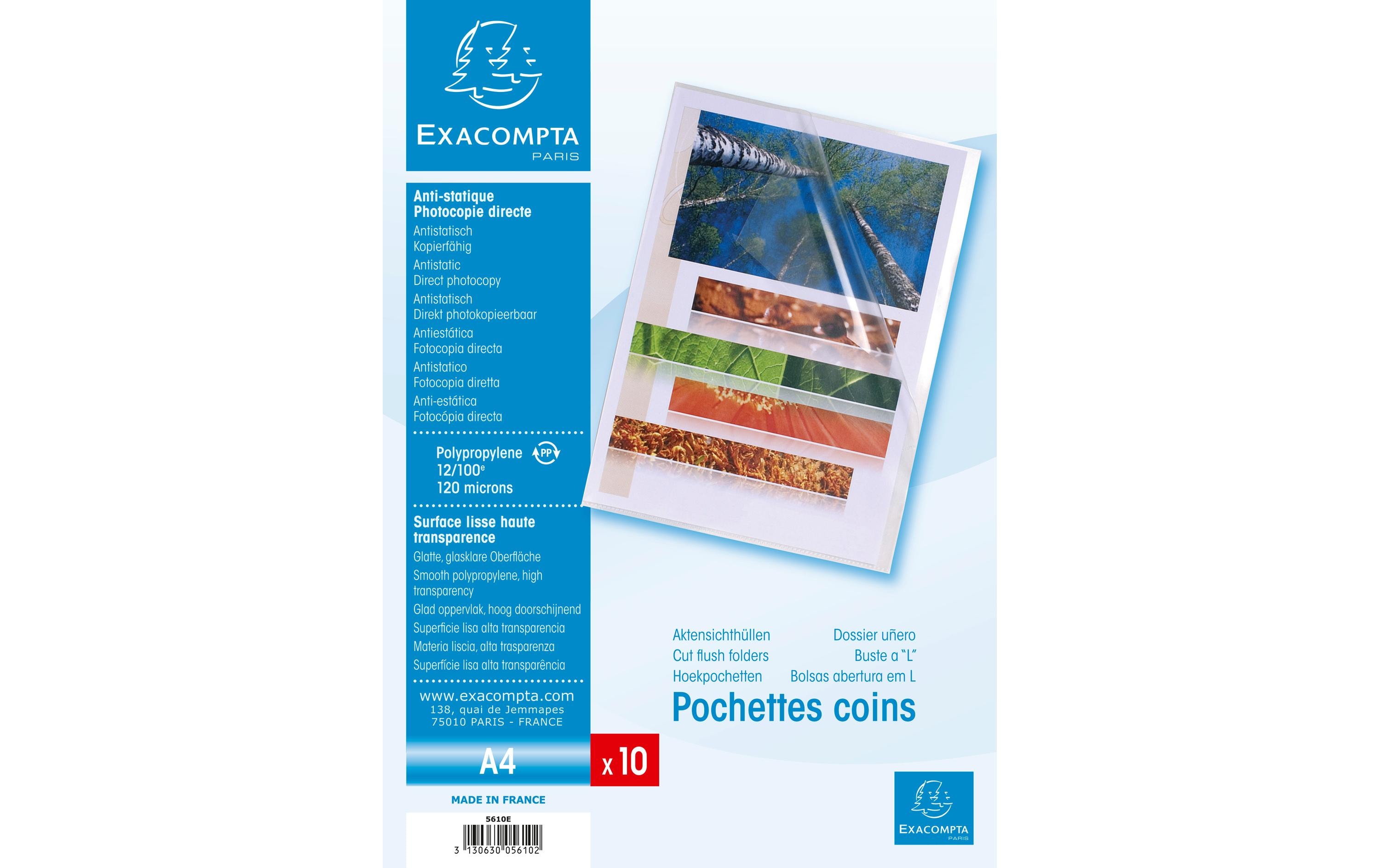 Exacompta Sichthülle Advanced A4, 10 Stück, Transparent