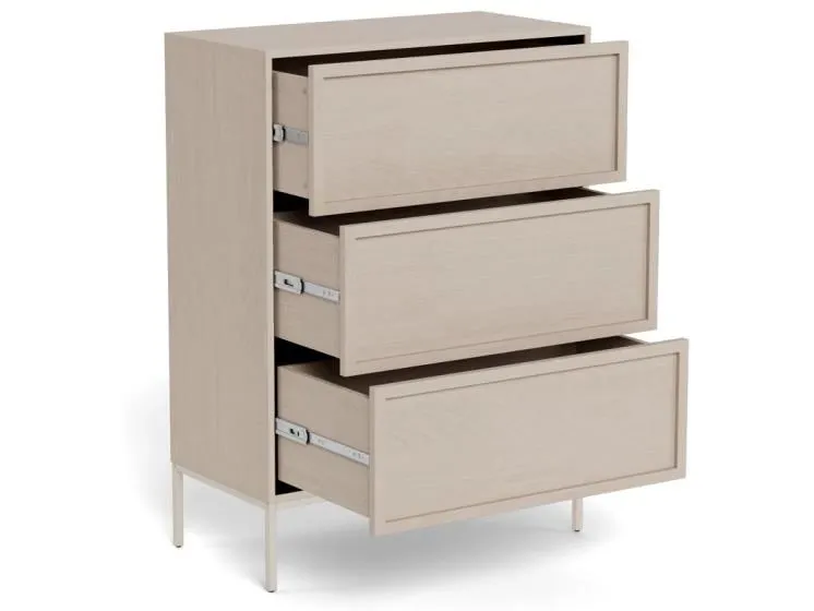AC Design Kommode Palmdale 80 x 40 x 110 cm, Grau AC Design Kommode Palmdale 80 x 40 x 110 cm, Grau