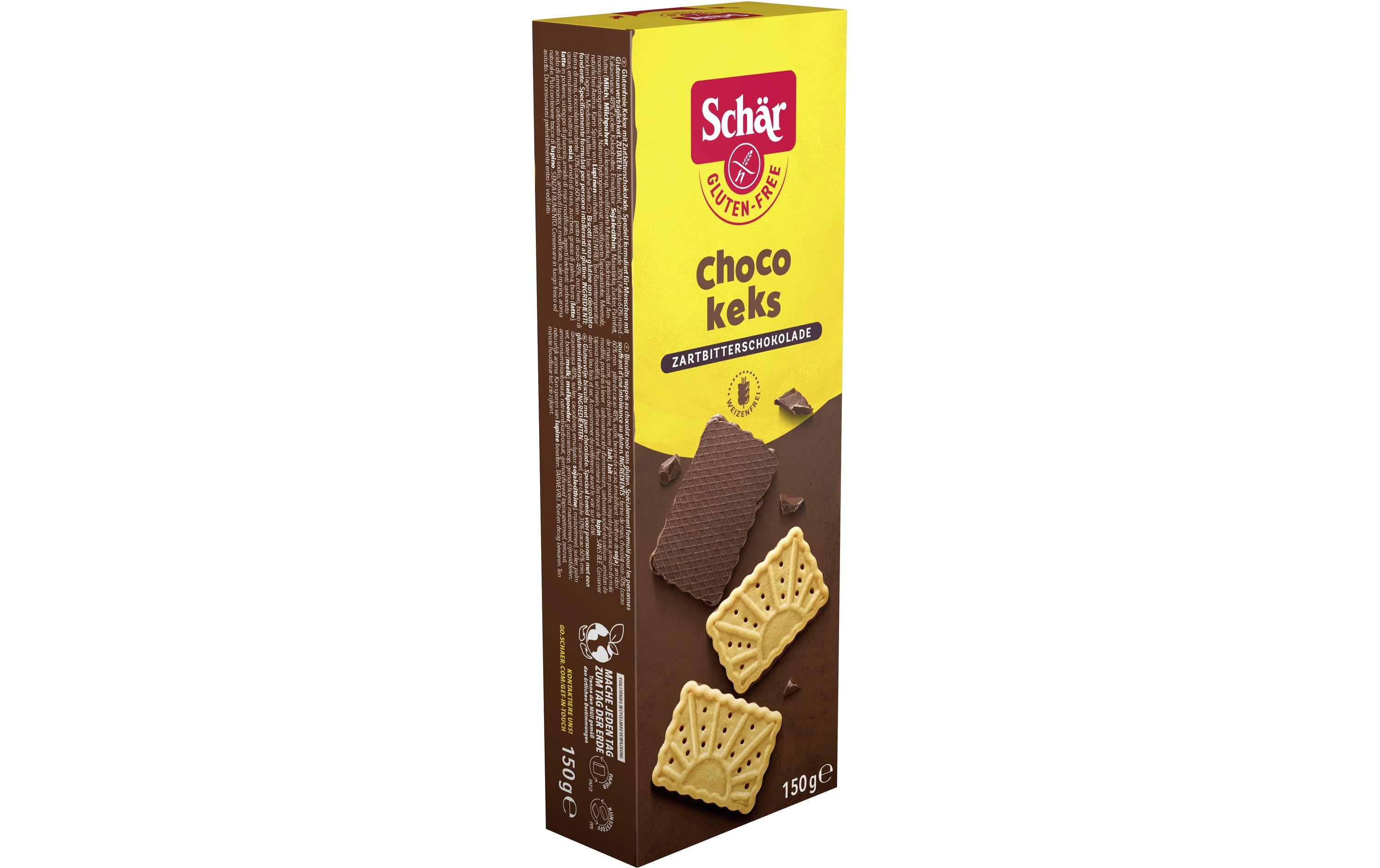 Dr.Schär Guetzli Choco Keks glutenfrei 150 g Dr.Schär Guetzli Choco Keks glutenfrei 150 g