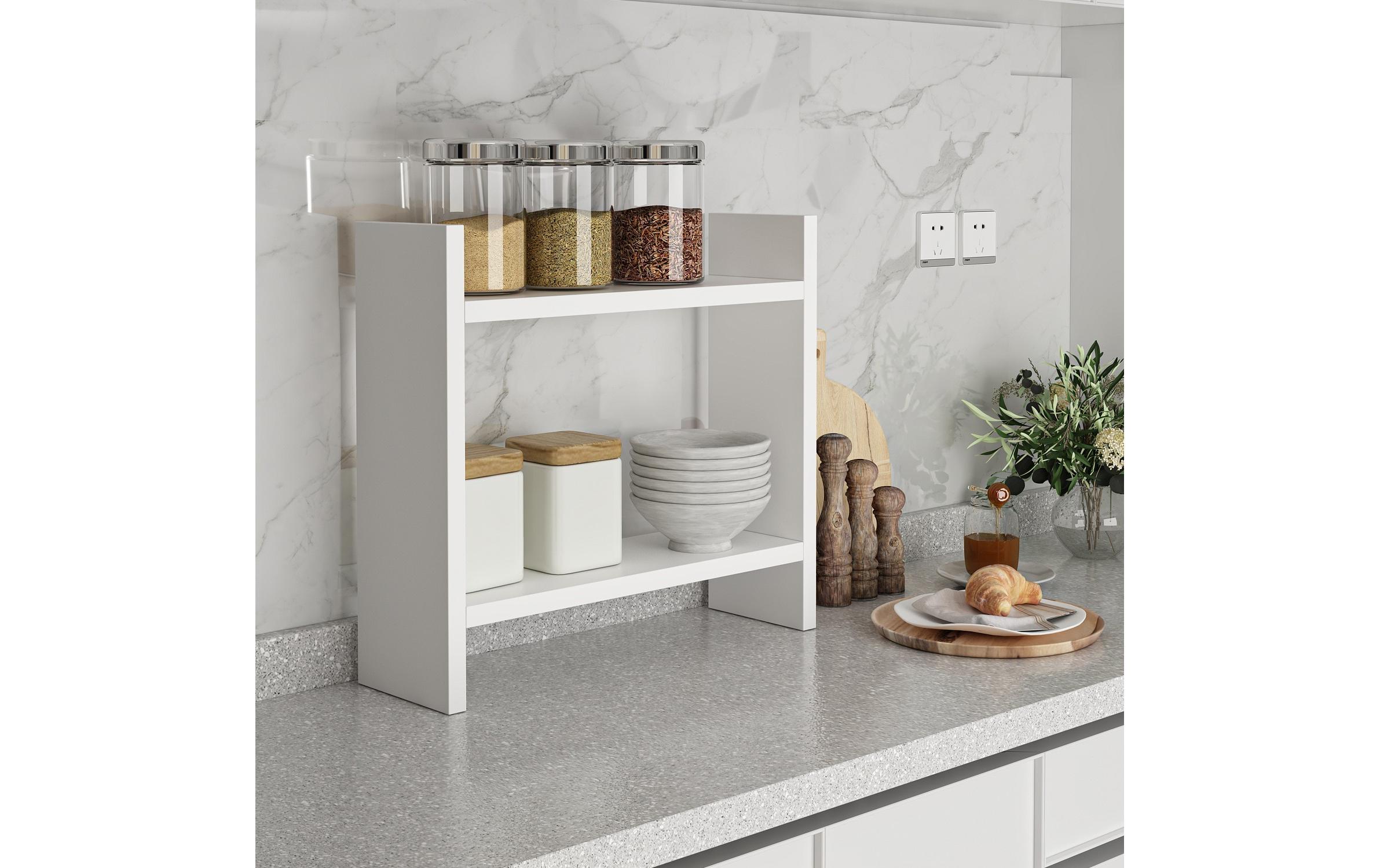Woody Fashion Küchenregal Denver Weiss