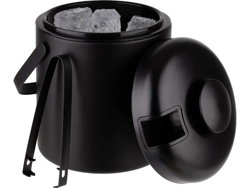 APS Eiswürfelbehälter POLAR 14 x 22 cm, 1.3 Liter, Schwarz