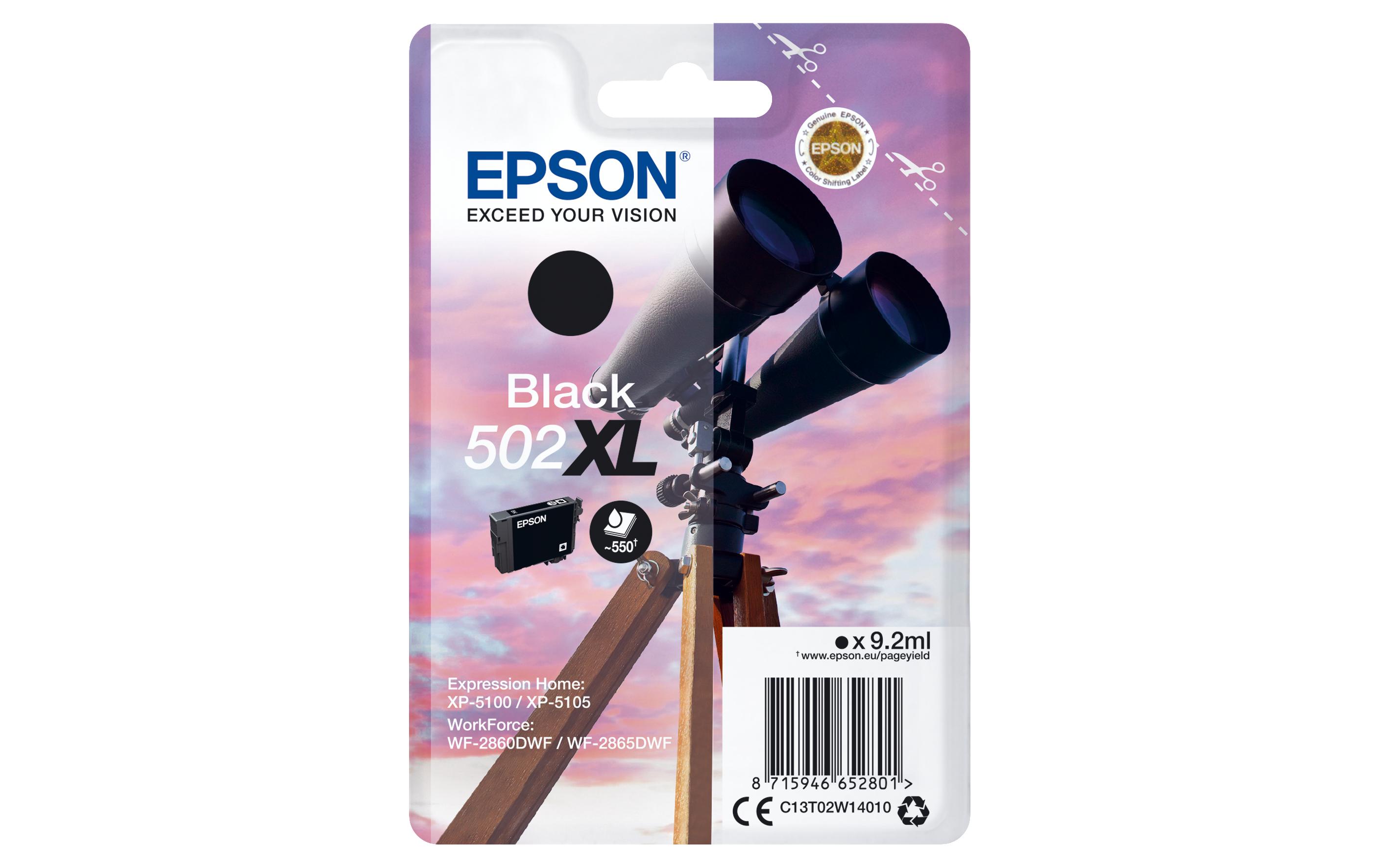 Epson Tinte C13T02W14010 XL Black