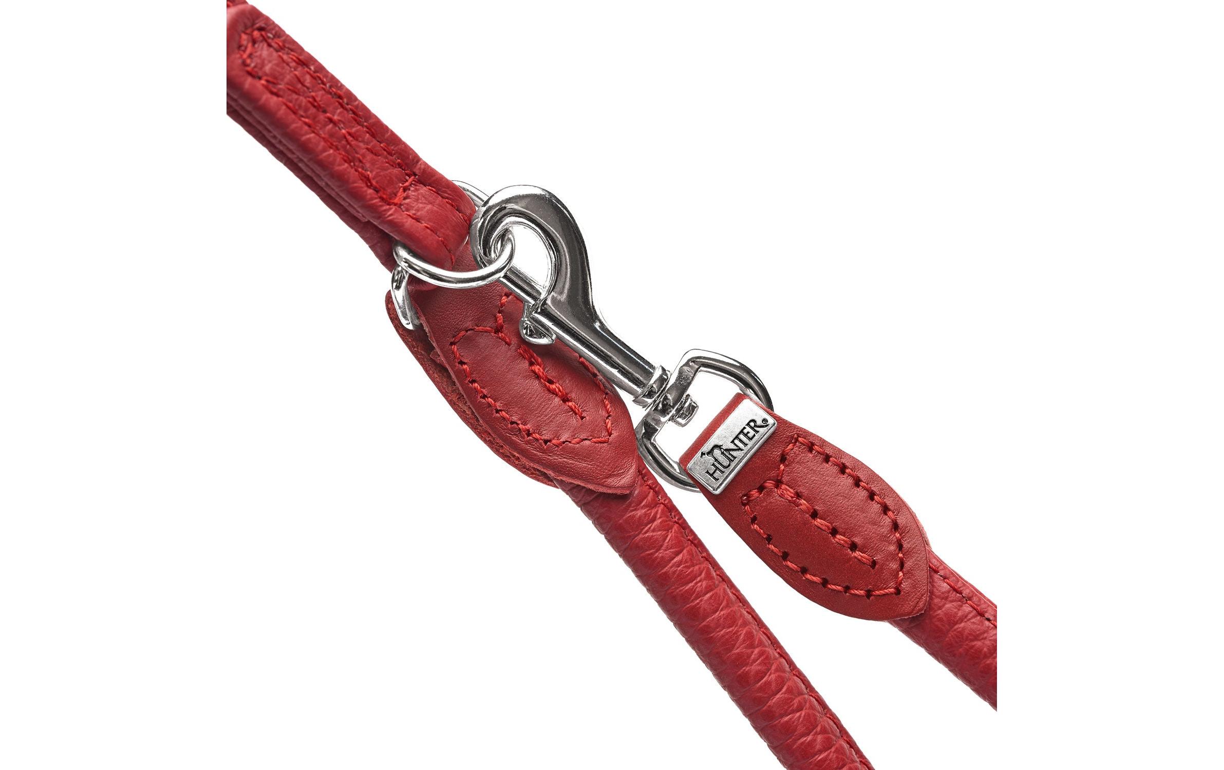 Hunter Verstellbare Führleine Round & Soft Love, 0.6/200, Rot