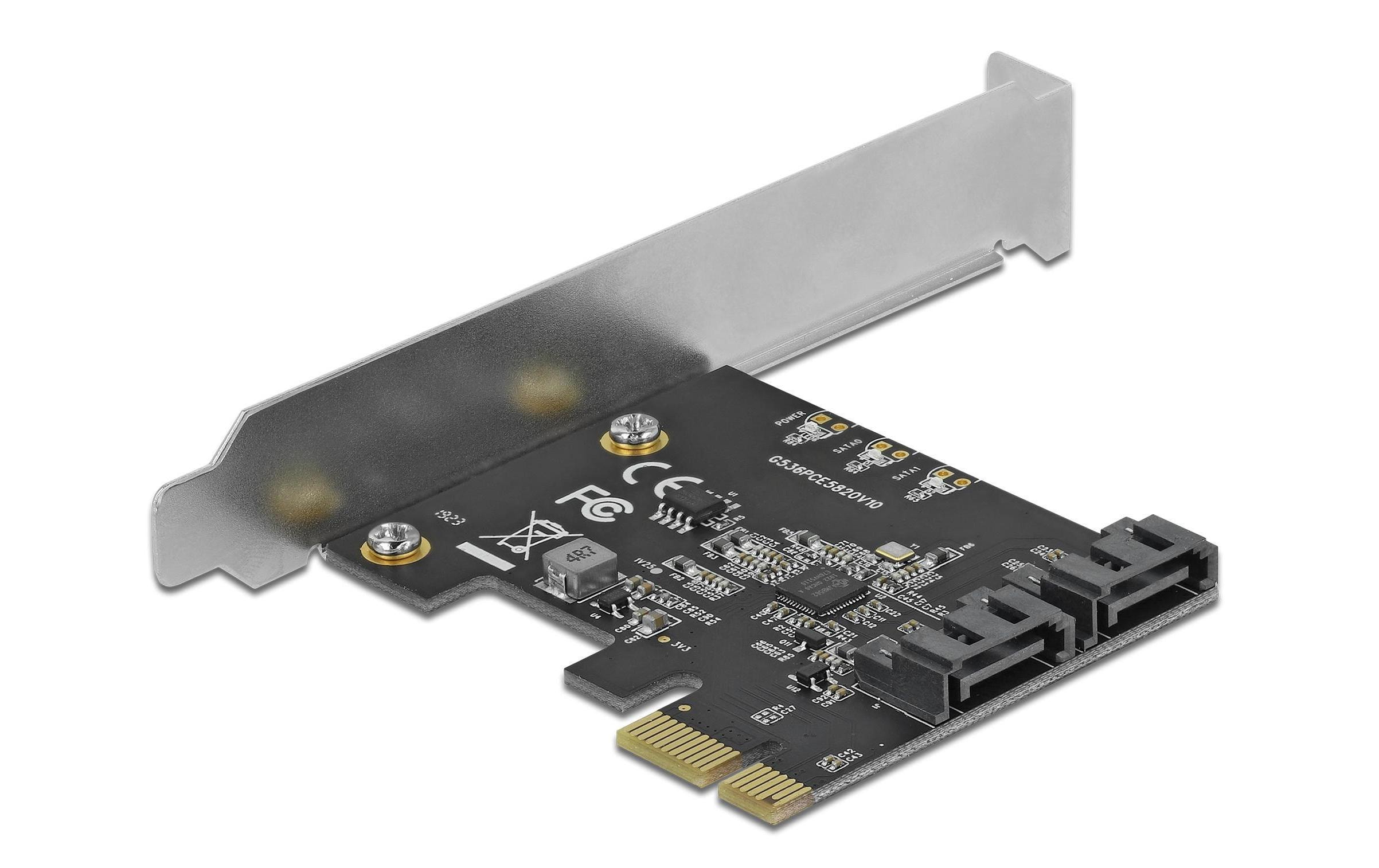 Delock Host Bus Adapter 2 Port SATA PCIe Karte Delock Host Bus Adapter 2 Port SATA PCIe Karte