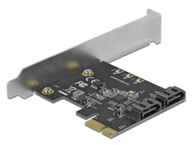Delock Host Bus Adapter 2 Port SATA PCIe Karte
