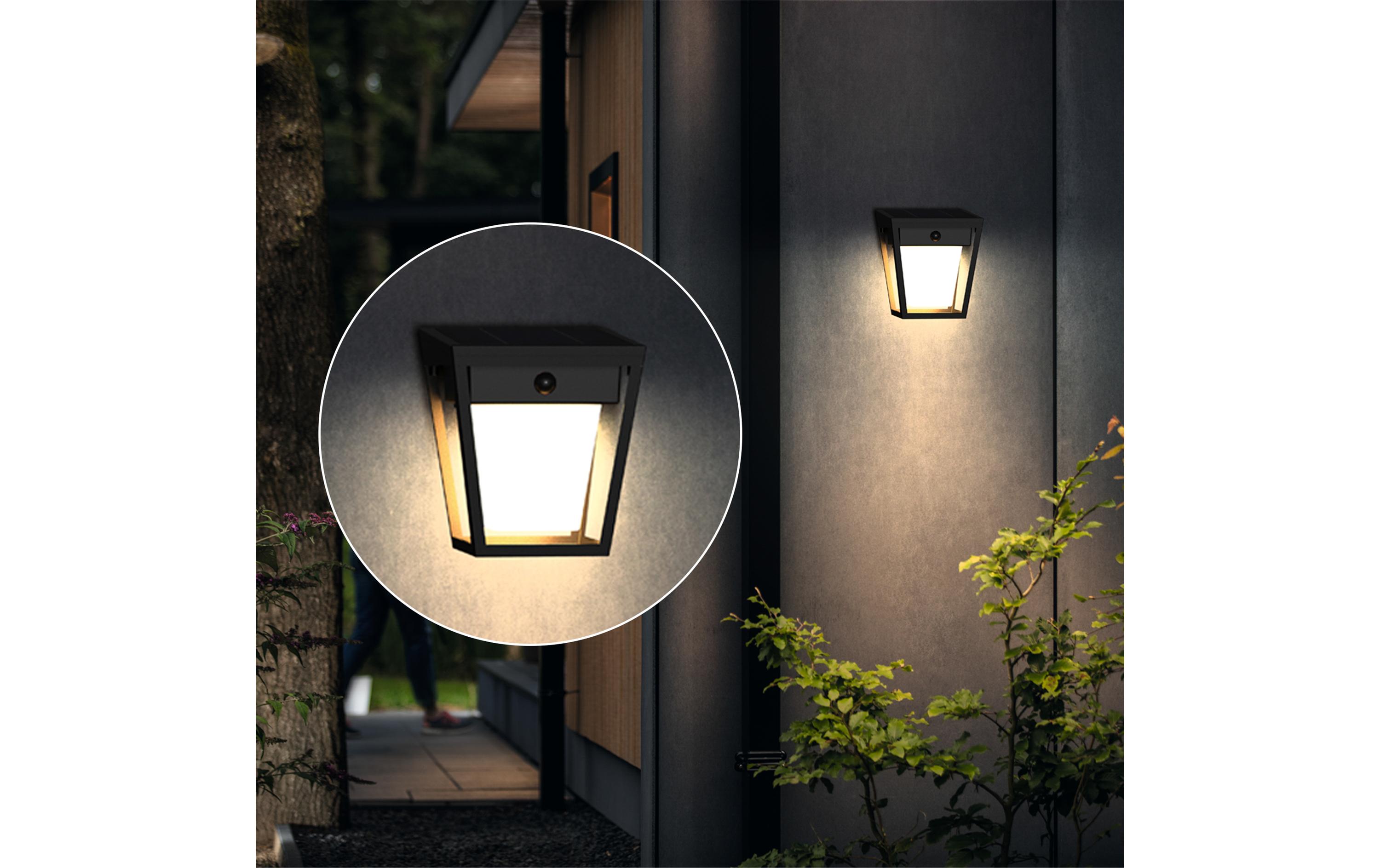 Philips Nissa Wand Solar UE 3000K schwarz