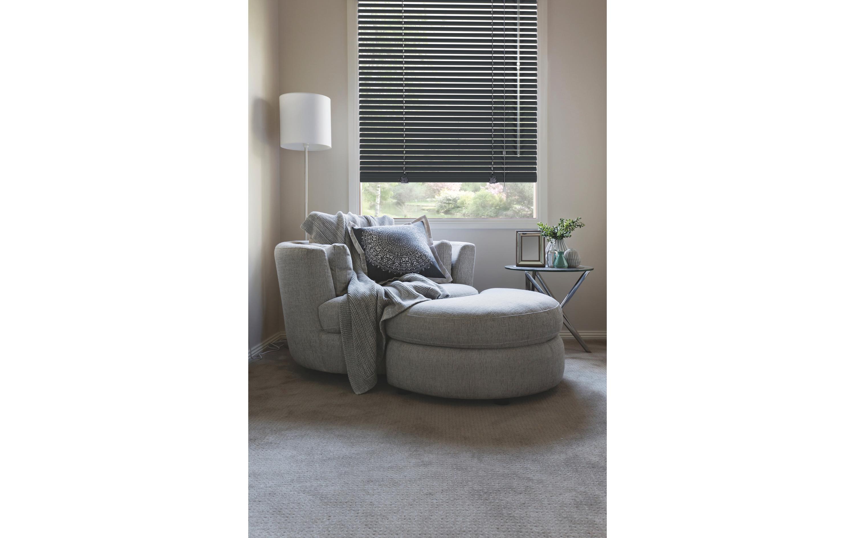 Gardinia Alu-Jal. 25 Klemm 80 x 175 cm, Dunkelgrau