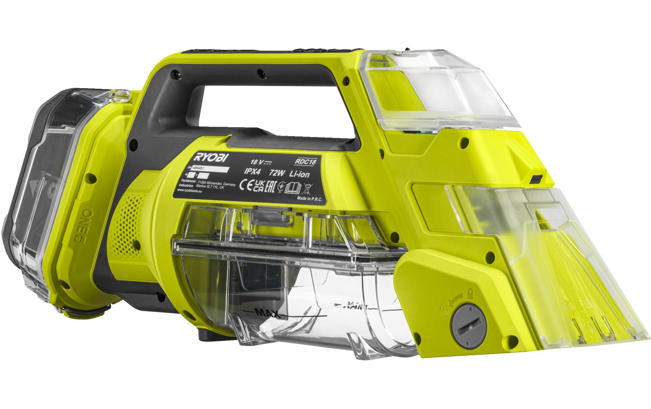 RYOBI Akku-Textielreiniger RDC18-0 ohne Akku und Ladegerät