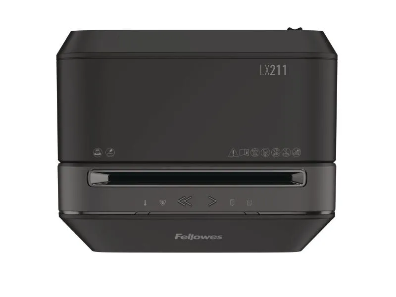 Fellowes Aktenvernichter LX211 P-5, 15 Seiten, Schwarz