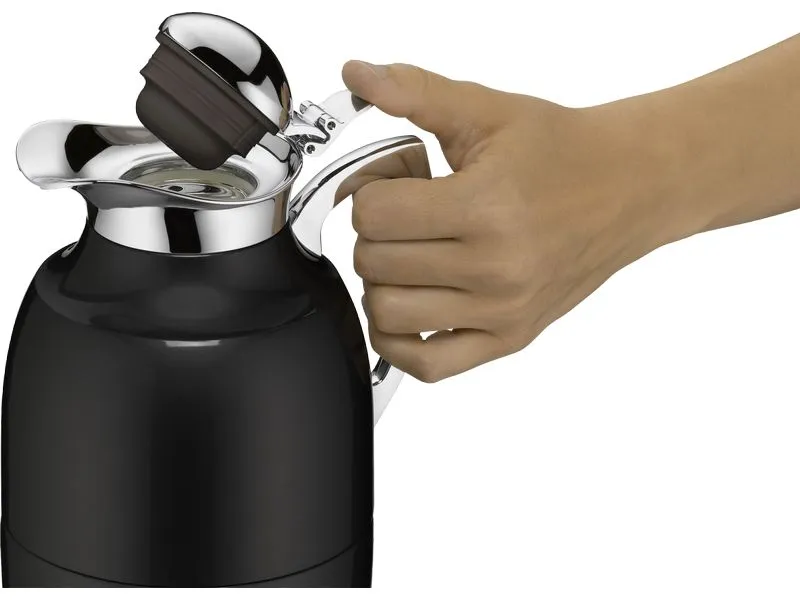 Alfi Thermoskanne Juwel 1000 ml, Schwarz Matt