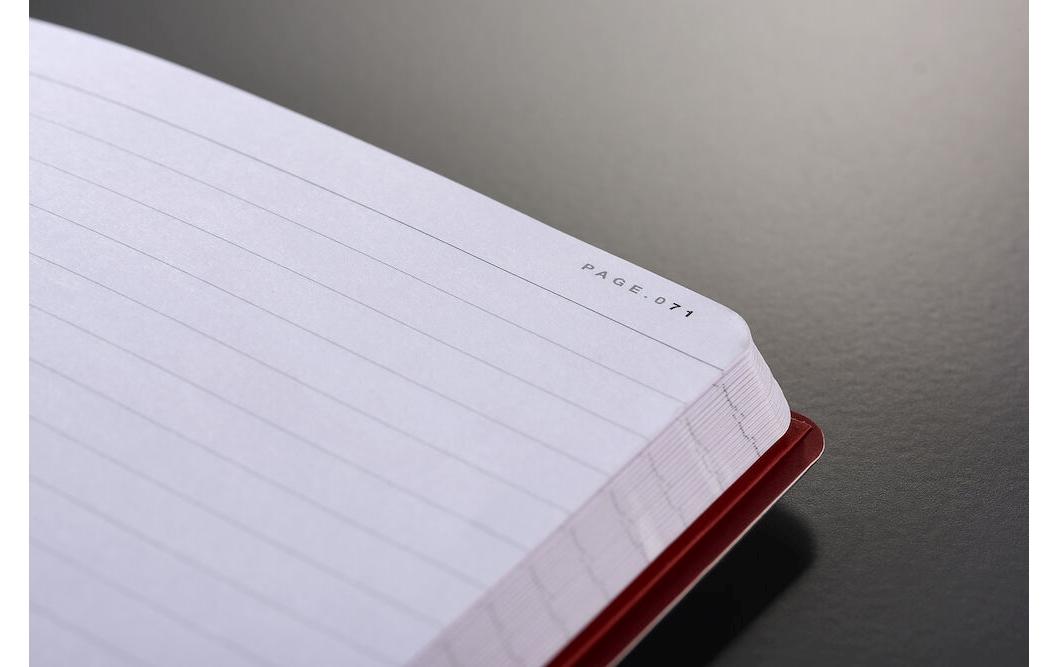 Oxford Notizbuch Business Journal A5, Schwarz/Rot