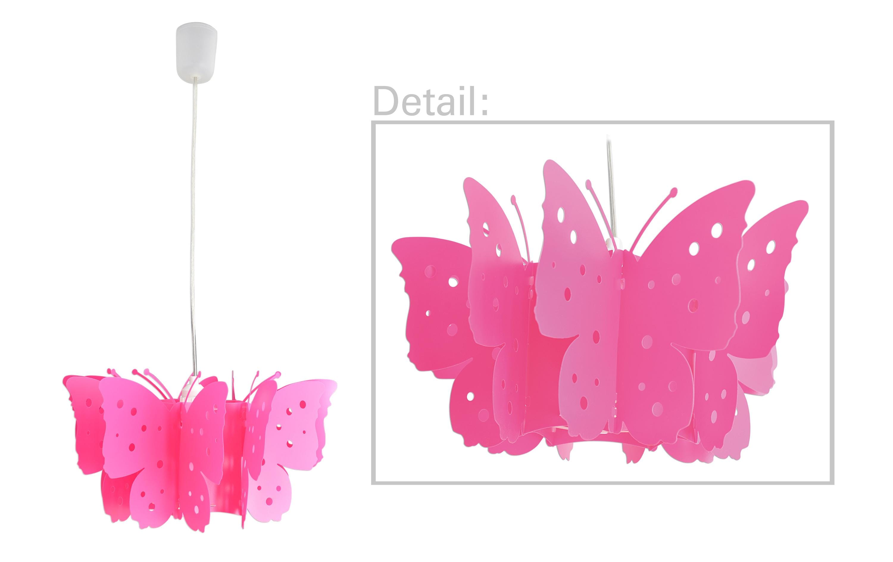 Näve Hängelampe Kizi Schmetterling 1x E27