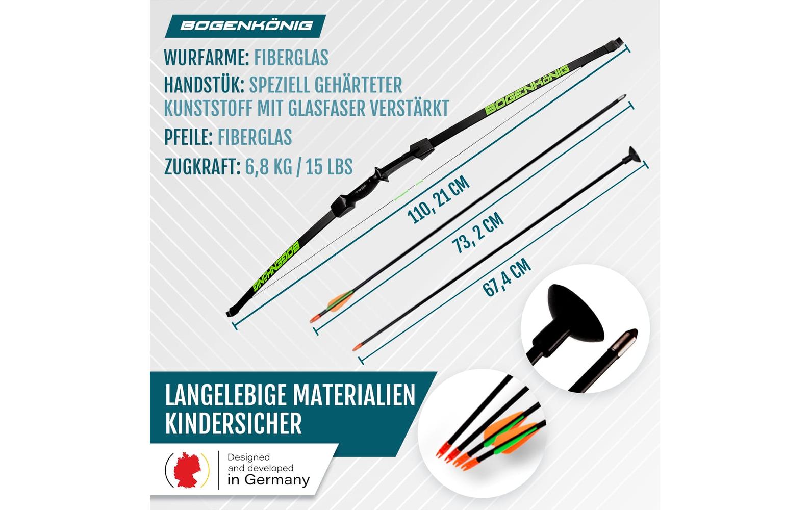 Bogenkönig Bogenschiess-Set 15 lbs