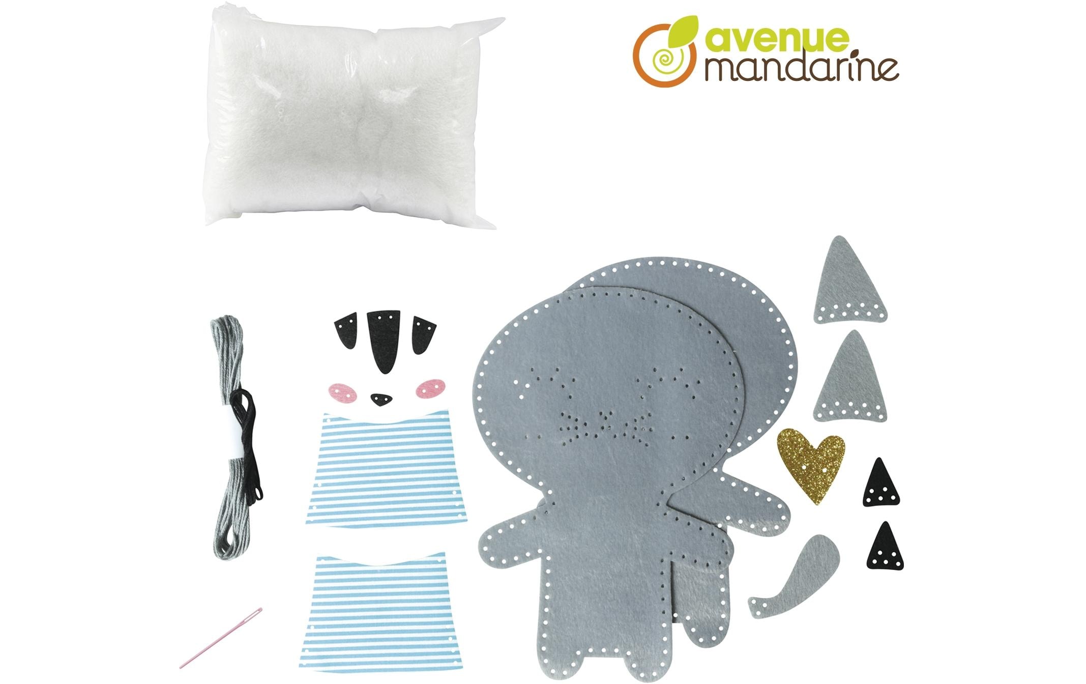 Avenue Mandarine Bastelset Mini Kuscheltier Couz'In Tina die Katze Avenue Mandarine Bastelset Mini Kuscheltier Couz'In Tina die Katze