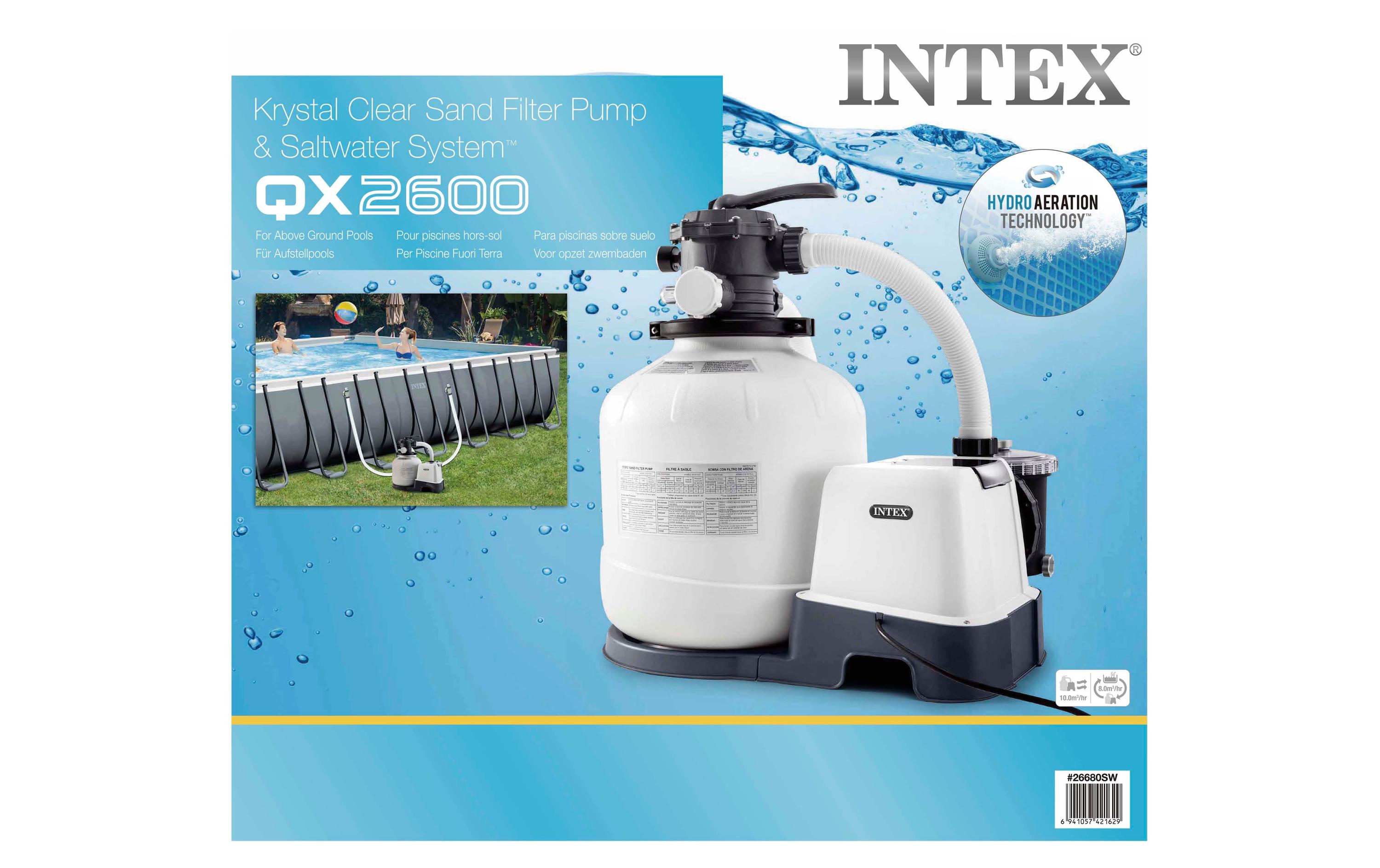 Intex Sandfilteranlage & Salzwassersystem, 10000 l/h Intex Sandfilteranlage & Salzwassersystem, 10000 l/h
