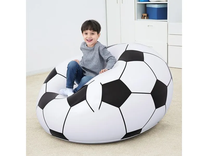 Bestway Aufblasbarer Sessel Up, In und Over Fussball, 114 x 112 cm Bestway Aufblasbarer Sessel Up, In und Over Fussball, 114 x 112 cm
