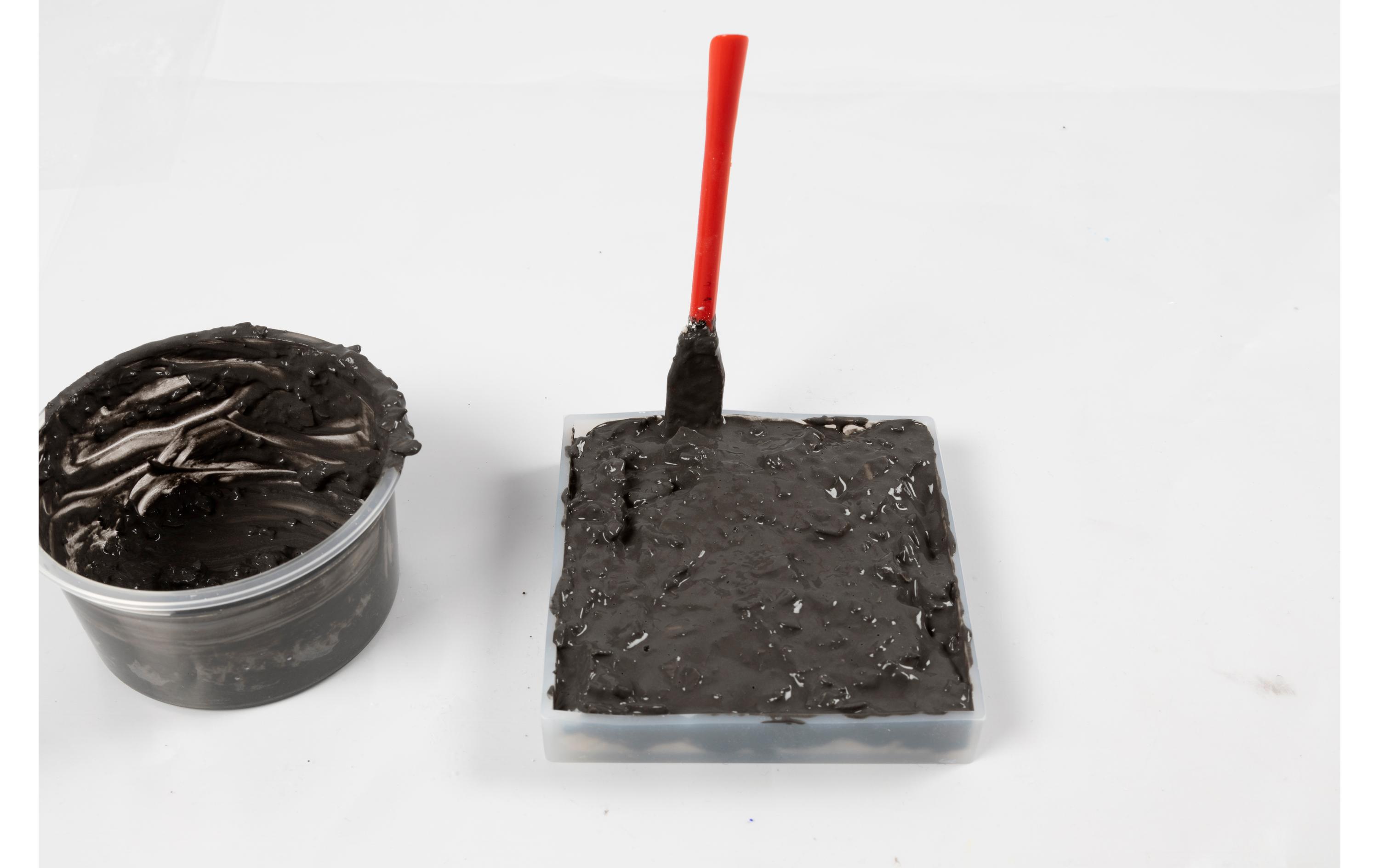 Creativ Company Giessharz Tablett Mit Terrazzo Schwarz/Weiss