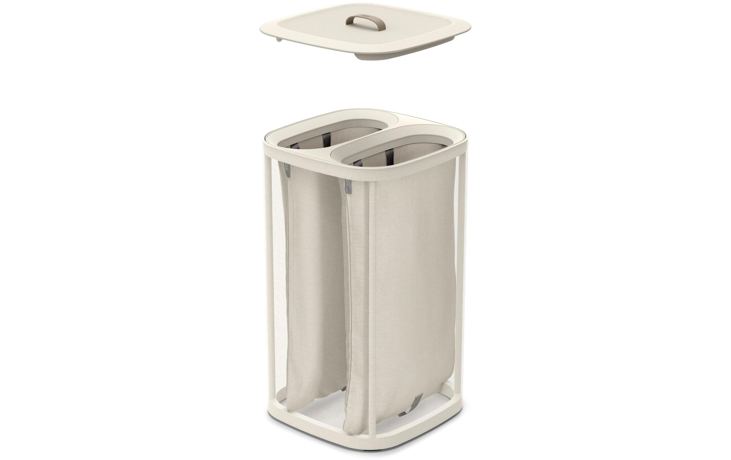 Joseph Joseph Wäschesammler Tota 60 L, 2x 30 L, Ecru