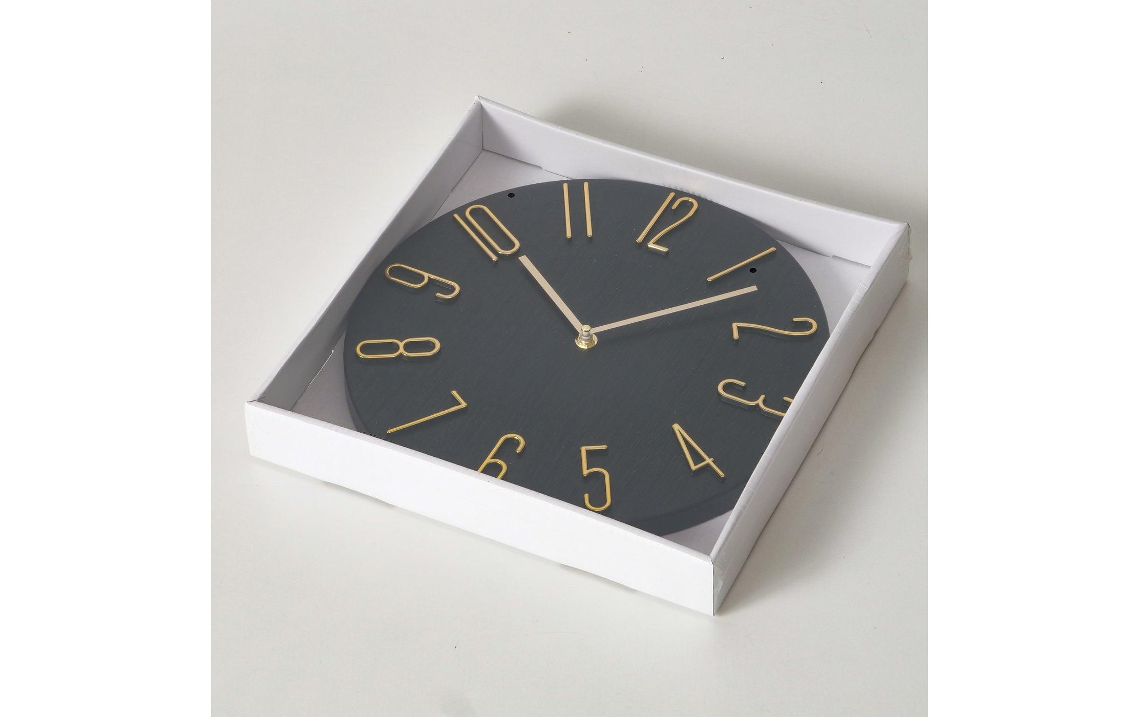 Boltze Wanduhr Tempo Gold/Schwarz