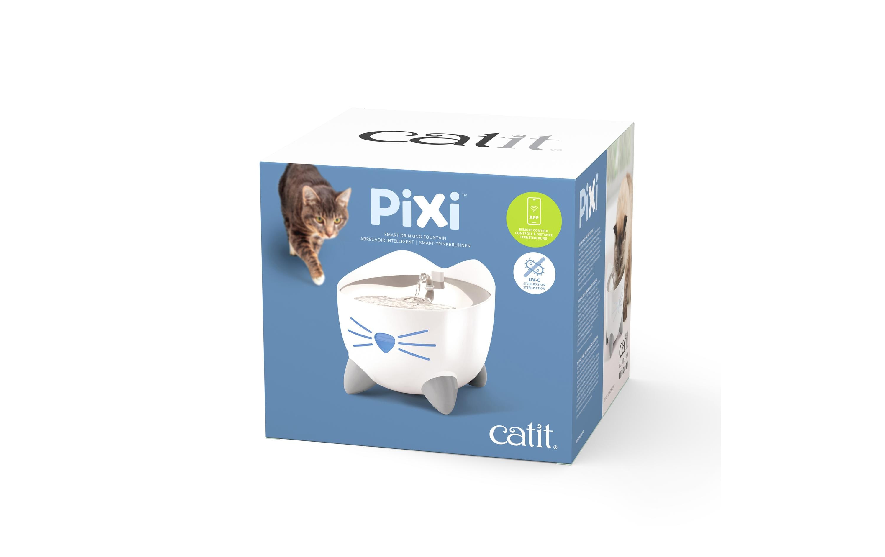 Catit Wasserautomat Pixi Smart Top Stahl, 2 l