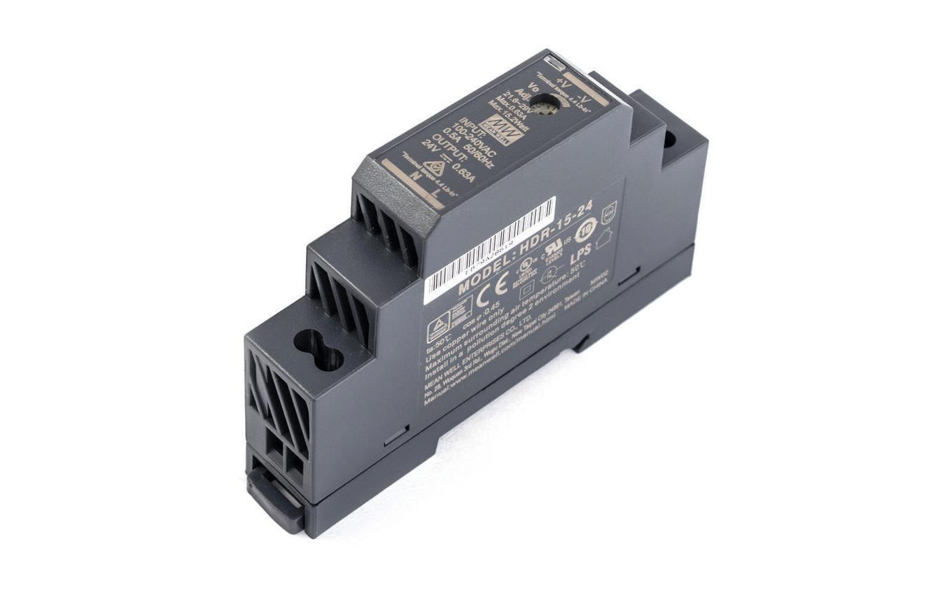 MeanWell DIN-Schienennetzgerät 15.2 W, 24 V MeanWell DIN-Schienennetzgerät 15.2 W, 24 V