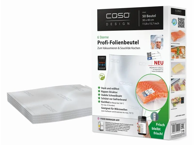 Caso Vakuumierbeutel 50 Stück Caso Vakuumierbeutel 50 Stück