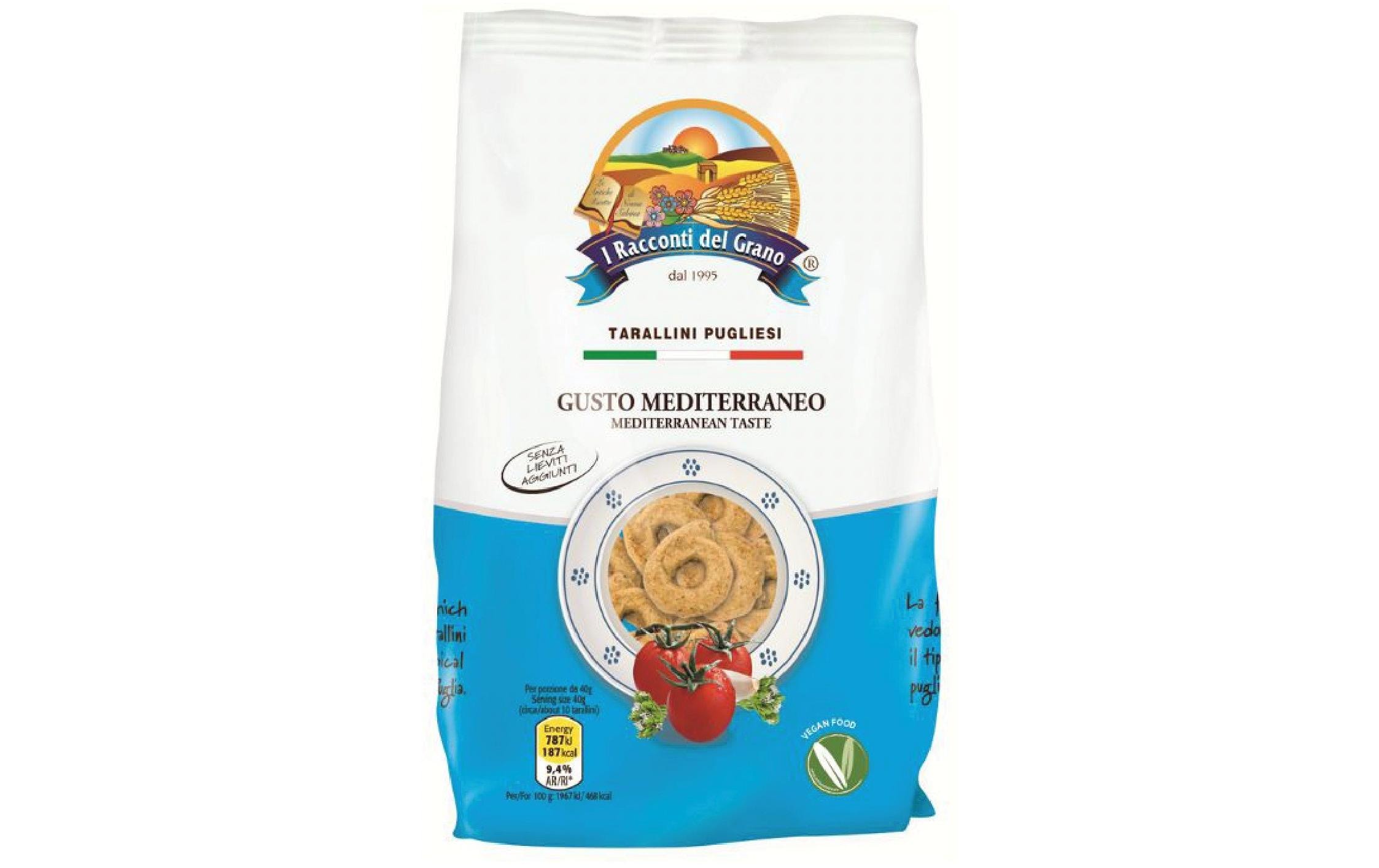 I Racconti del Grano Apulia Taralli Mediterraneo 250 g I Racconti del Grano Apulia Taralli Mediterraneo 250 g