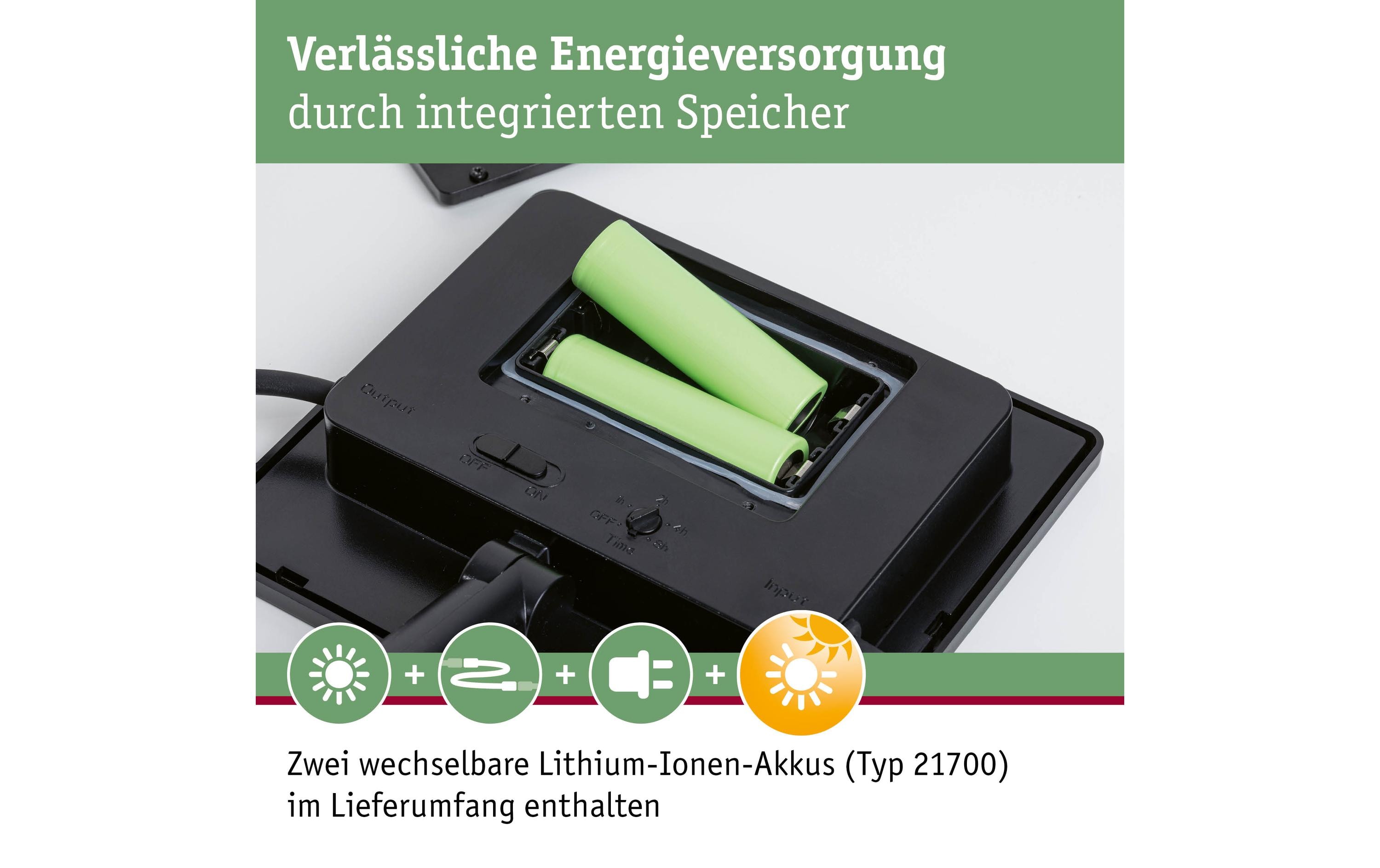 Paulmann Plug & Shine Solarpanel IP44 24 V max. 21W Anthrazit