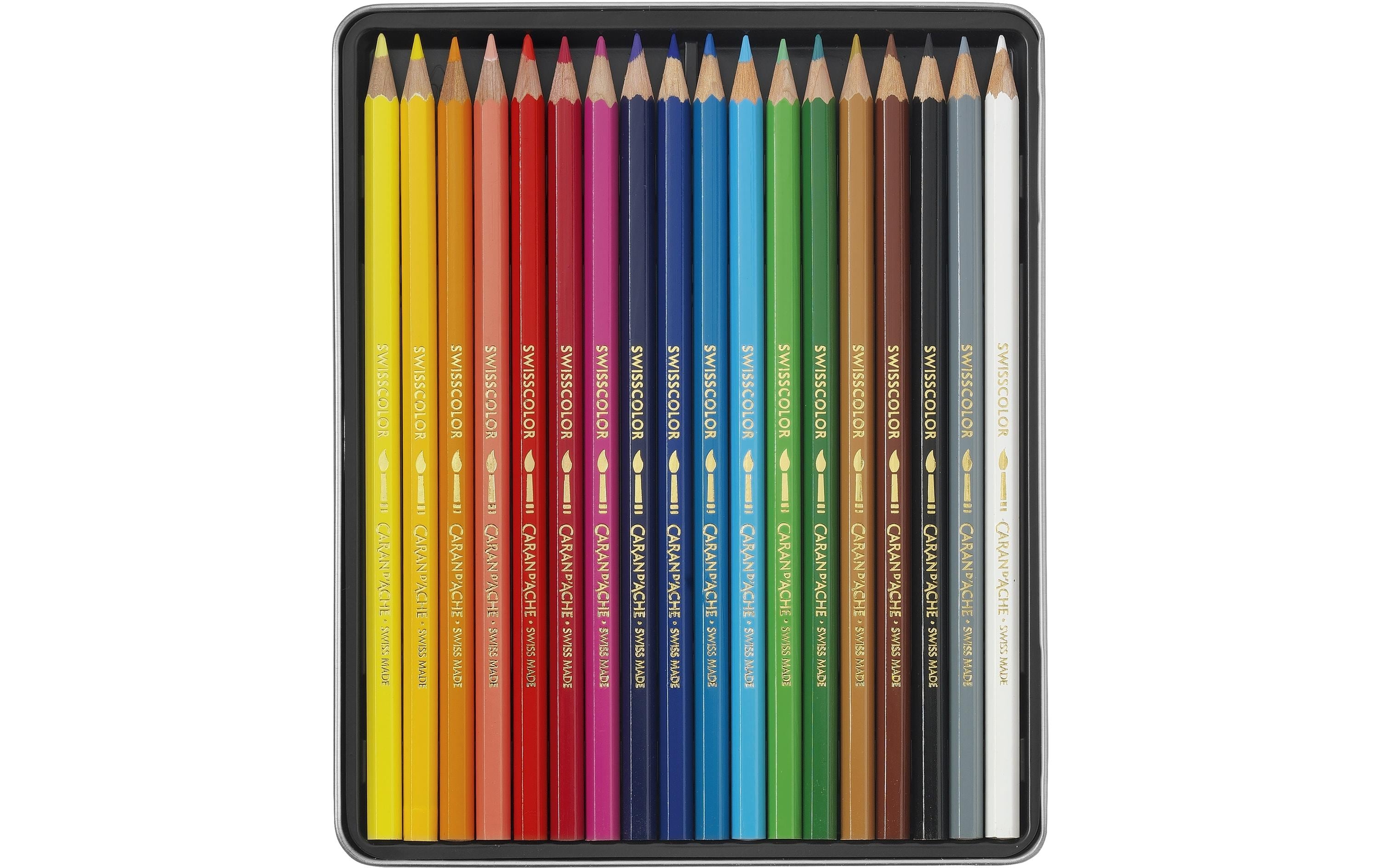 Caran d'Ache Aquarellfarbstifte Swisscolor 18 Stück