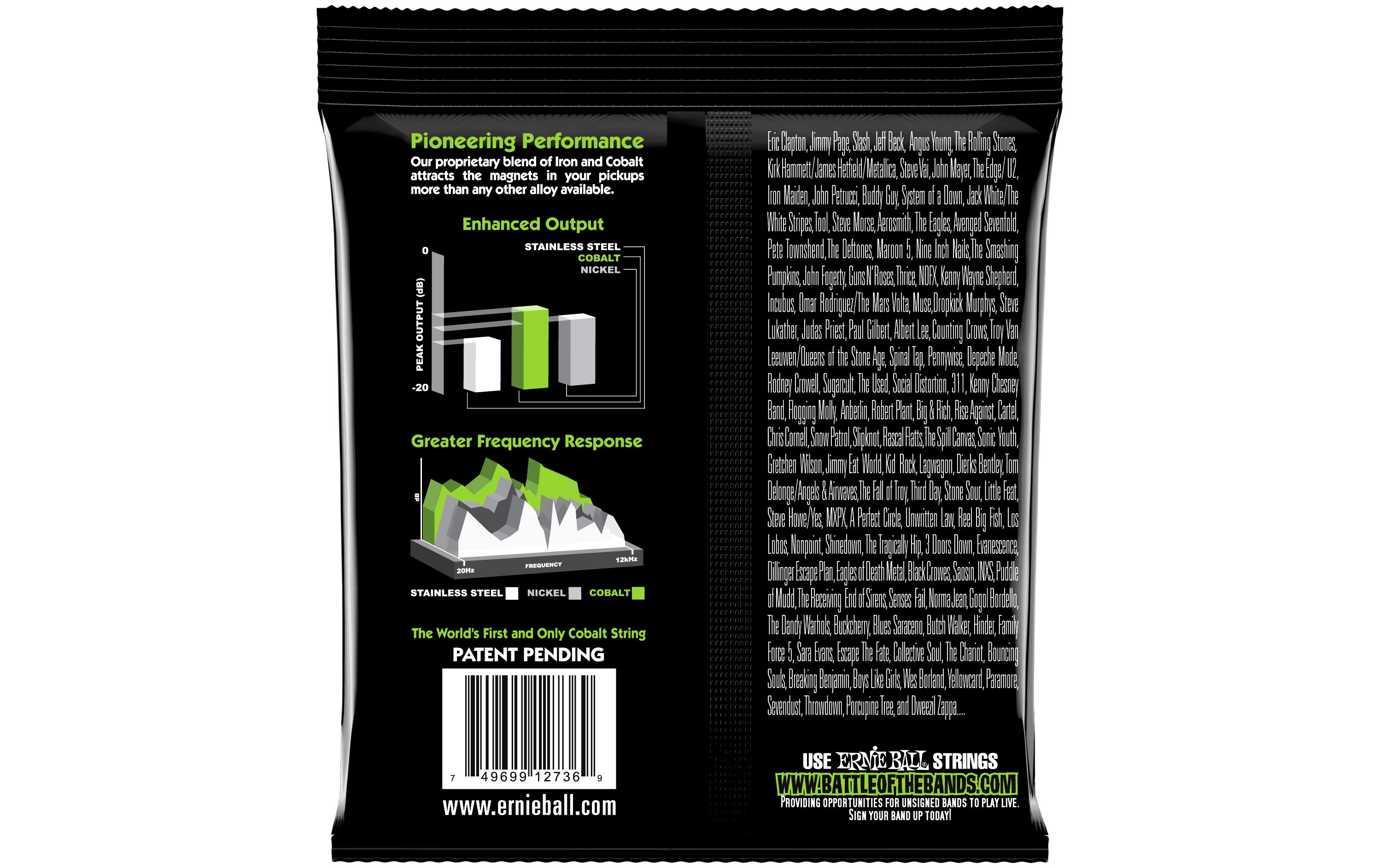 Ernie Ball Basssaiten 2736 Slinky Cobalt – Regular 45-130