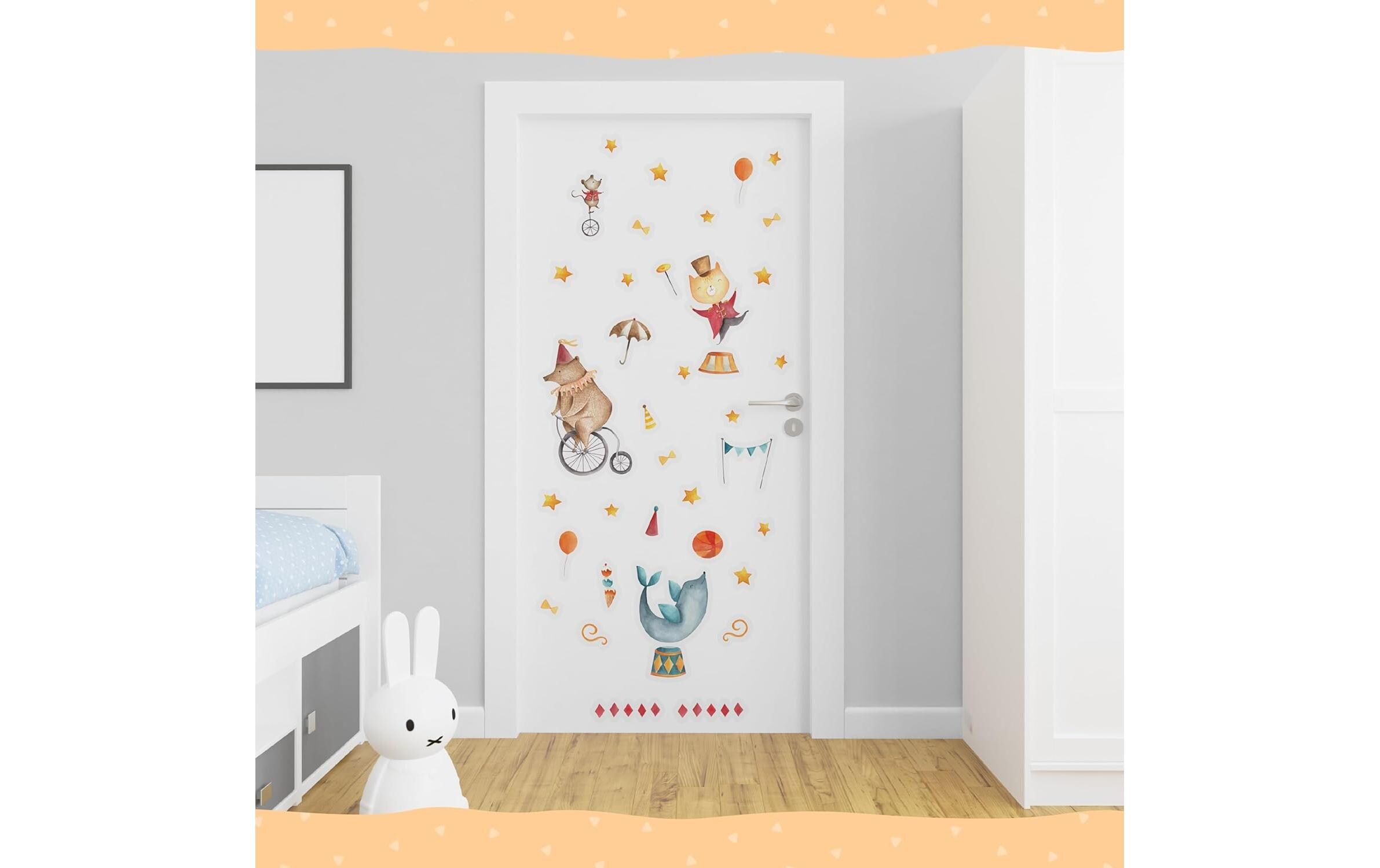 Papierdrachen Wandtattoo-Set Zirkus